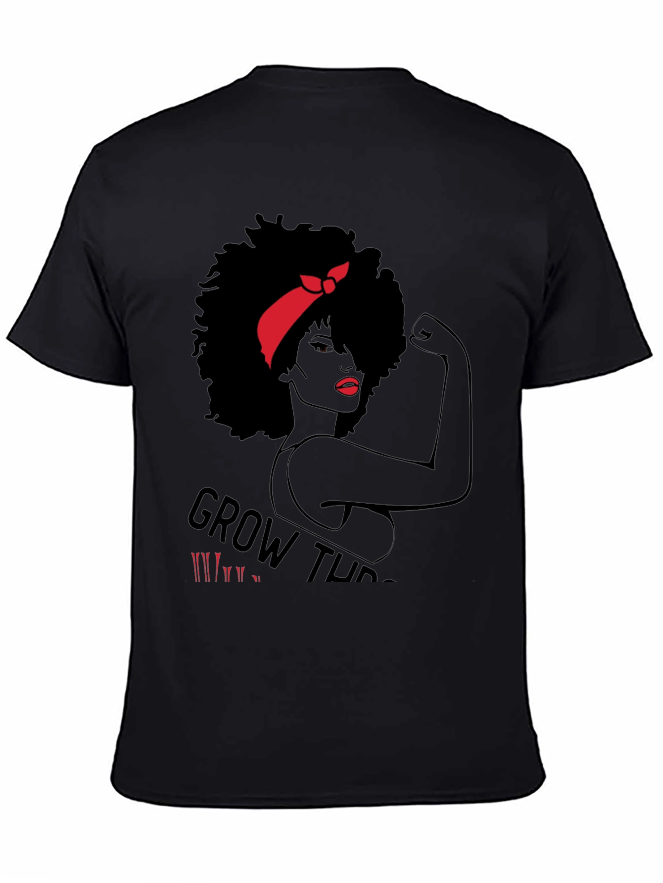 Empowered Woman Graphic T-Shirt - Black