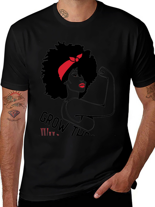 Empowered Woman Graphic T-Shirt - Black