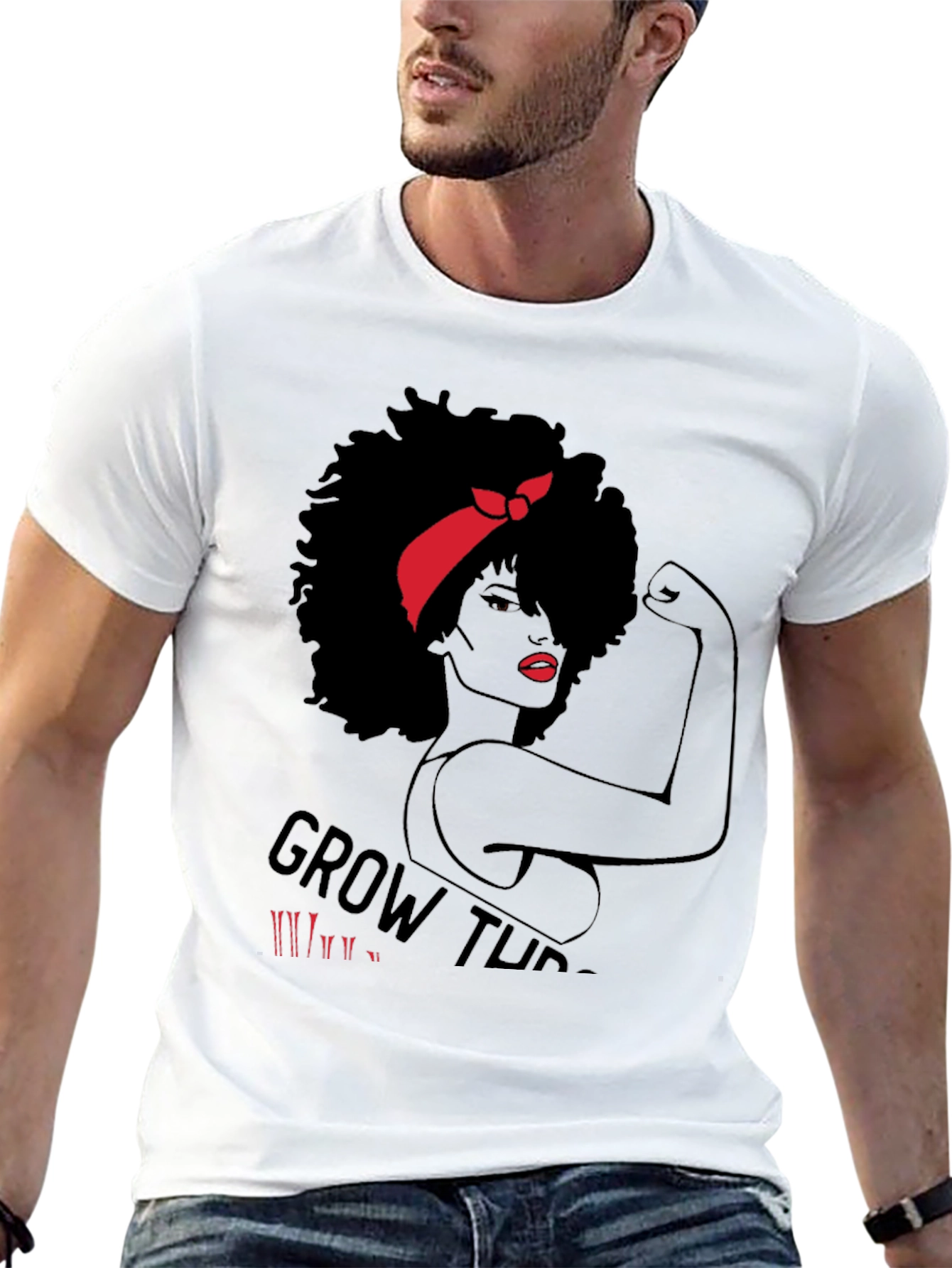 Empowered Woman Graphic T-Shirt - Black