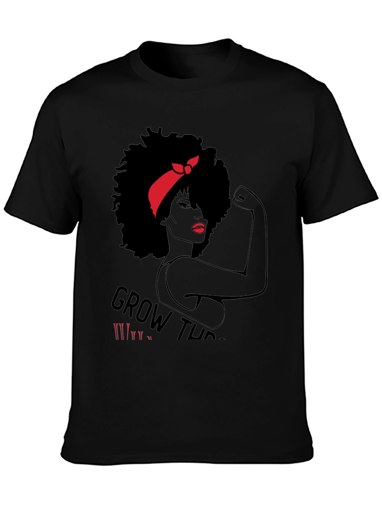 Empowered Woman Graphic T-Shirt - Black