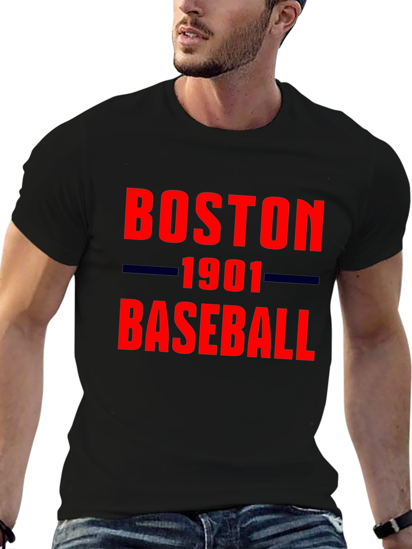 Boston Baseball 1901 Black T-Shirt