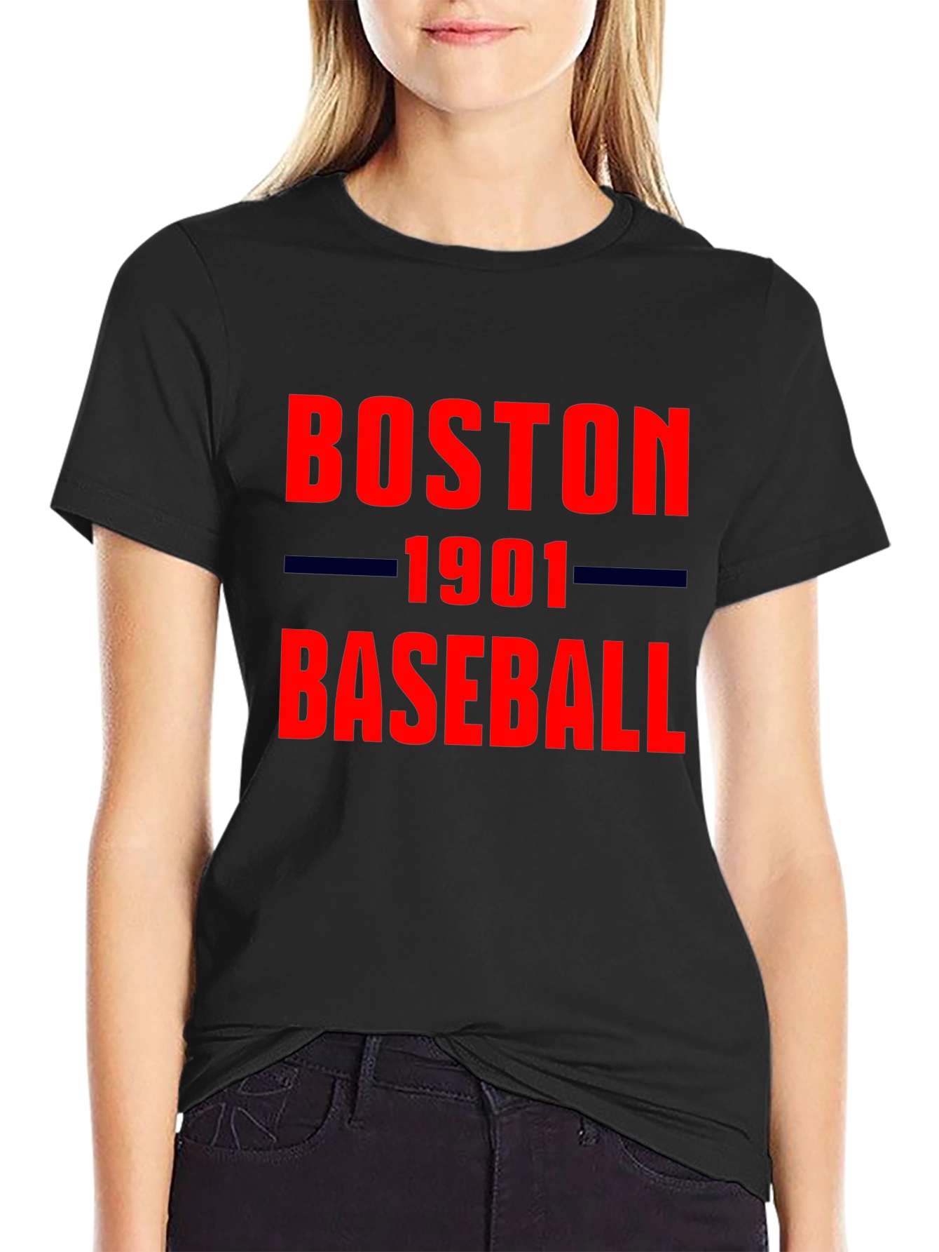 Boston Baseball 1901 Black T-Shirt