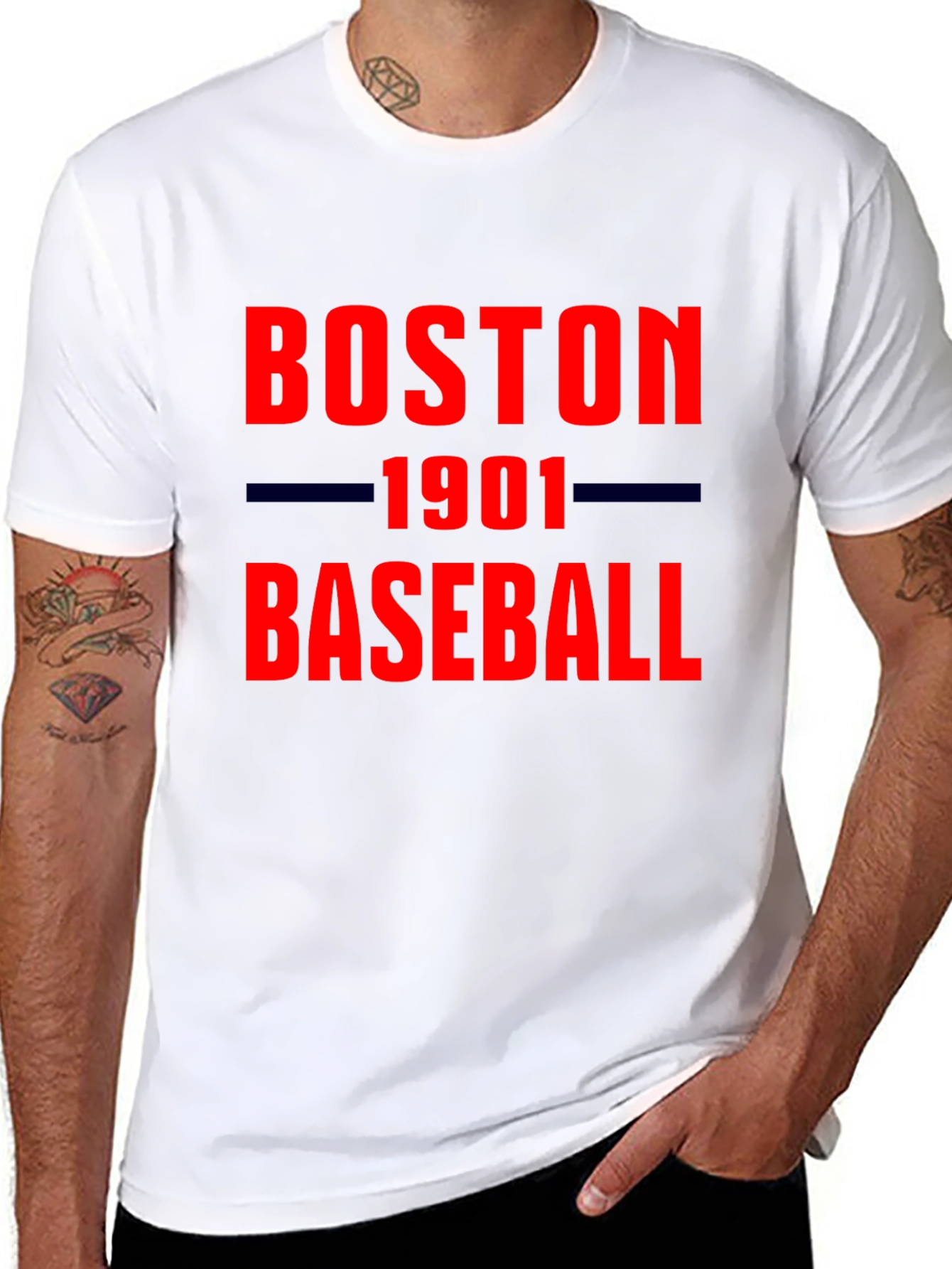Boston Baseball 1901 Black T-Shirt