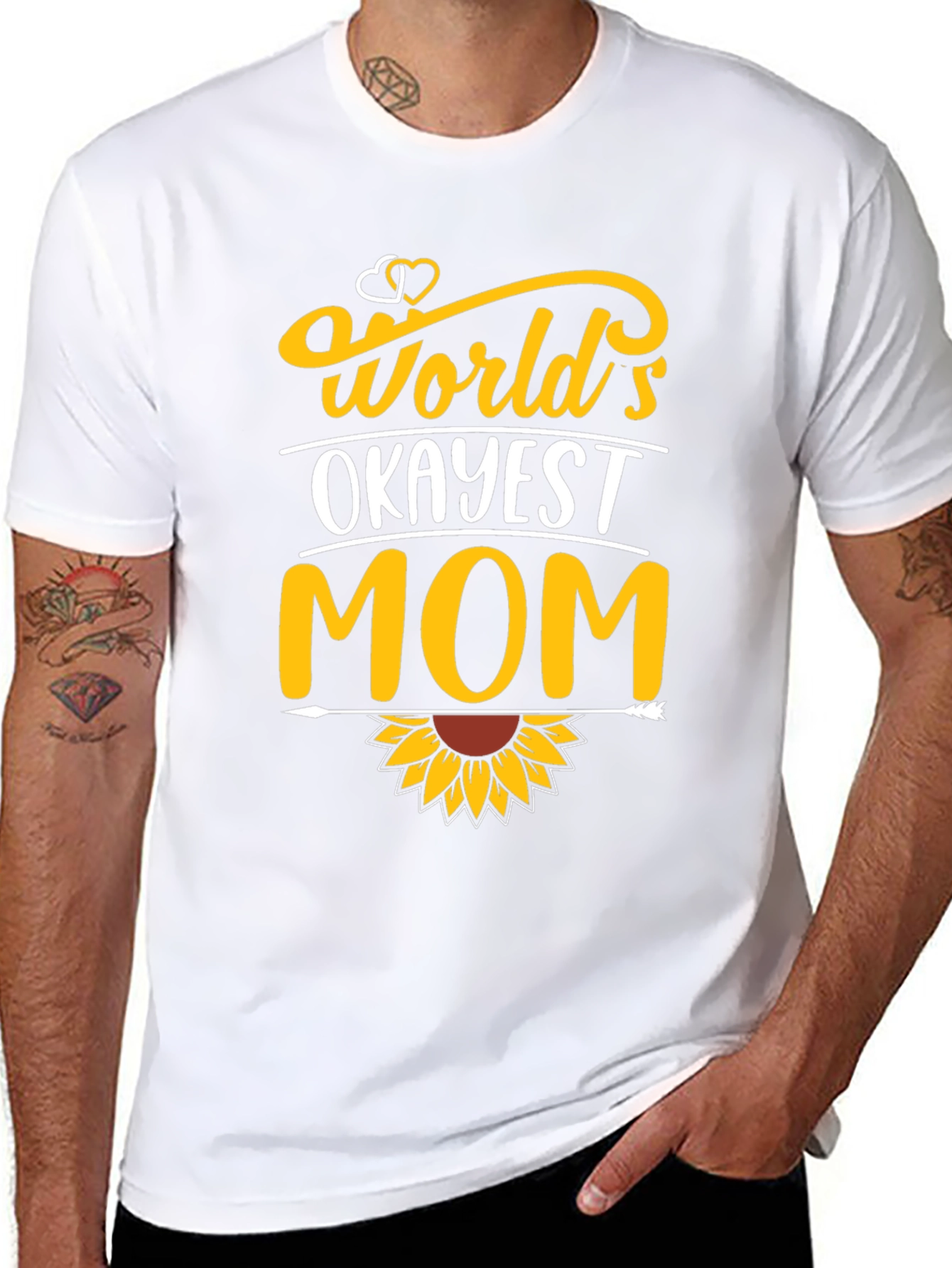 Worlds Okayest Mom Graphic T-Shirt