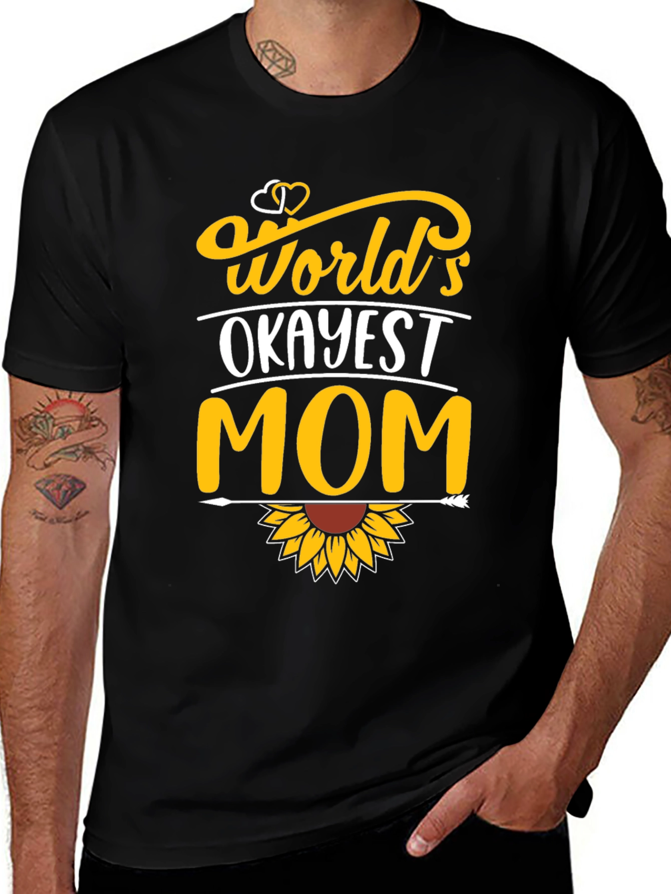 Worlds Okayest Mom Graphic T-Shirt