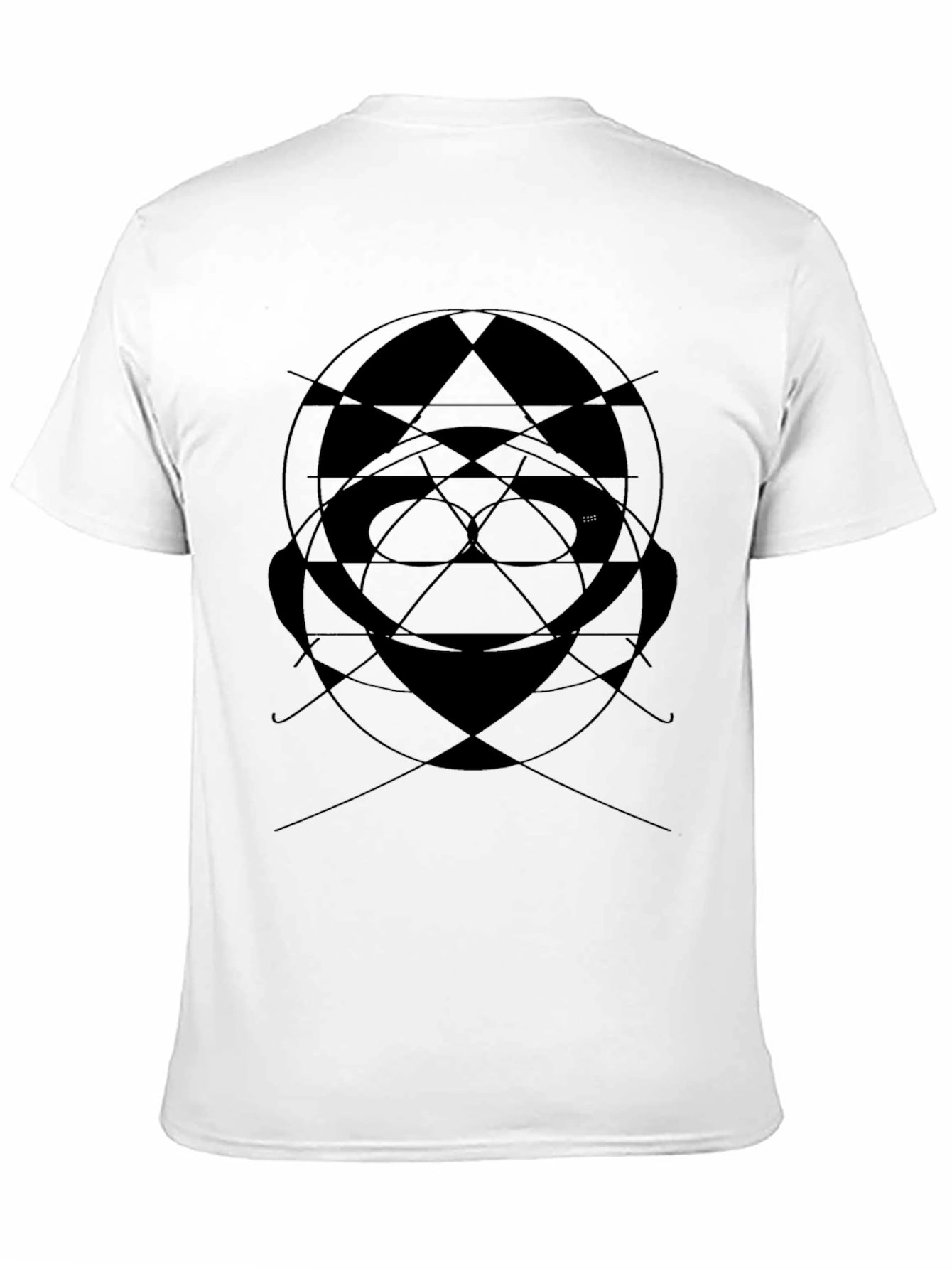 Abstract Graphic Print Black T-Shirt