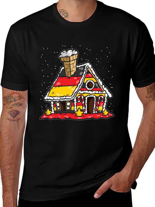 Gingerbread House Germany Flag T-Shirt