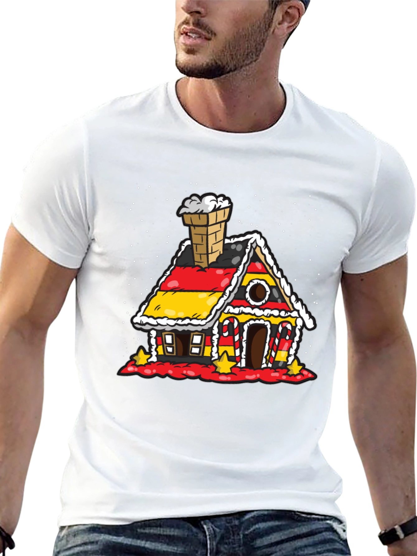 Gingerbread House Germany Flag T-Shirt