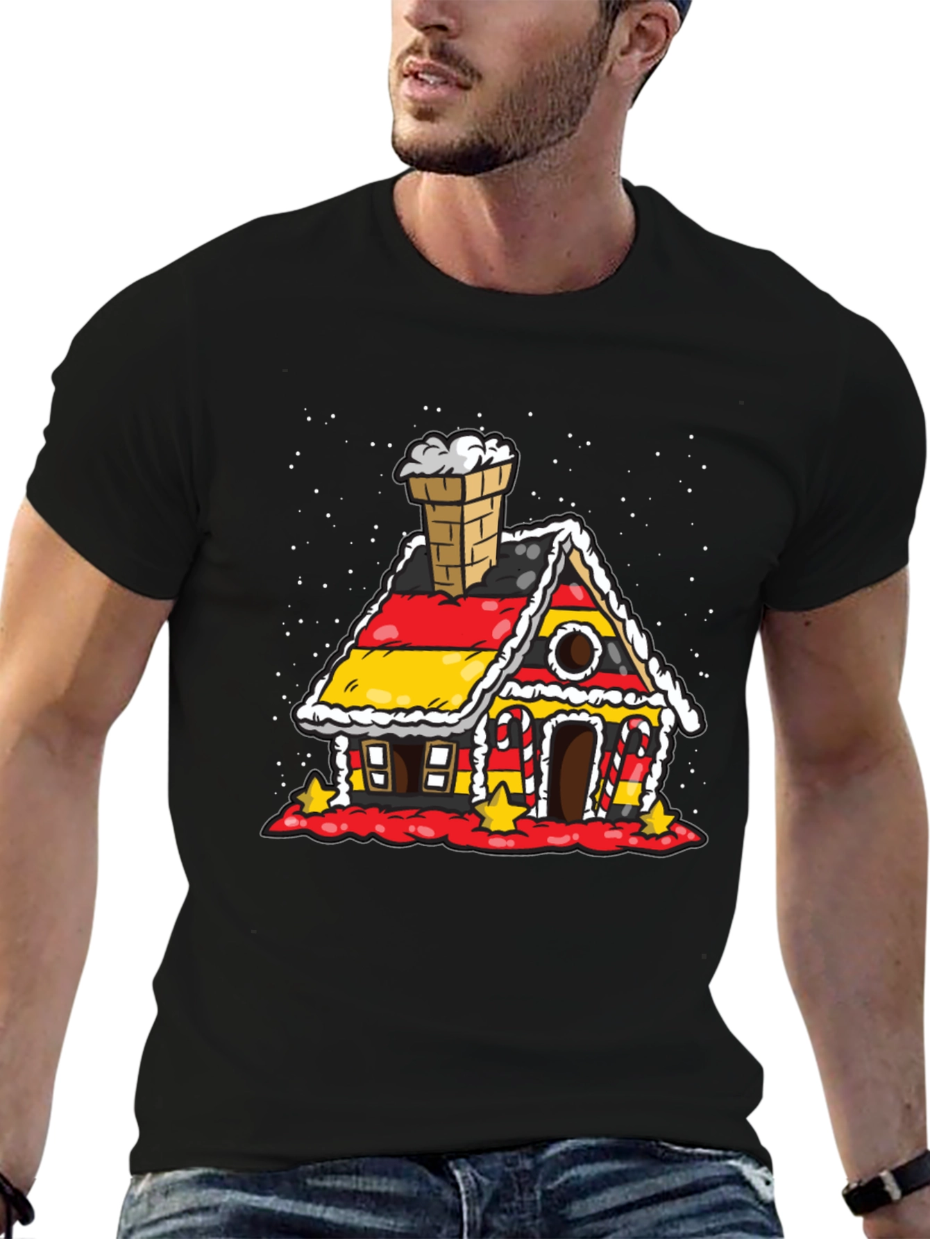 Gingerbread House Germany Flag T-Shirt
