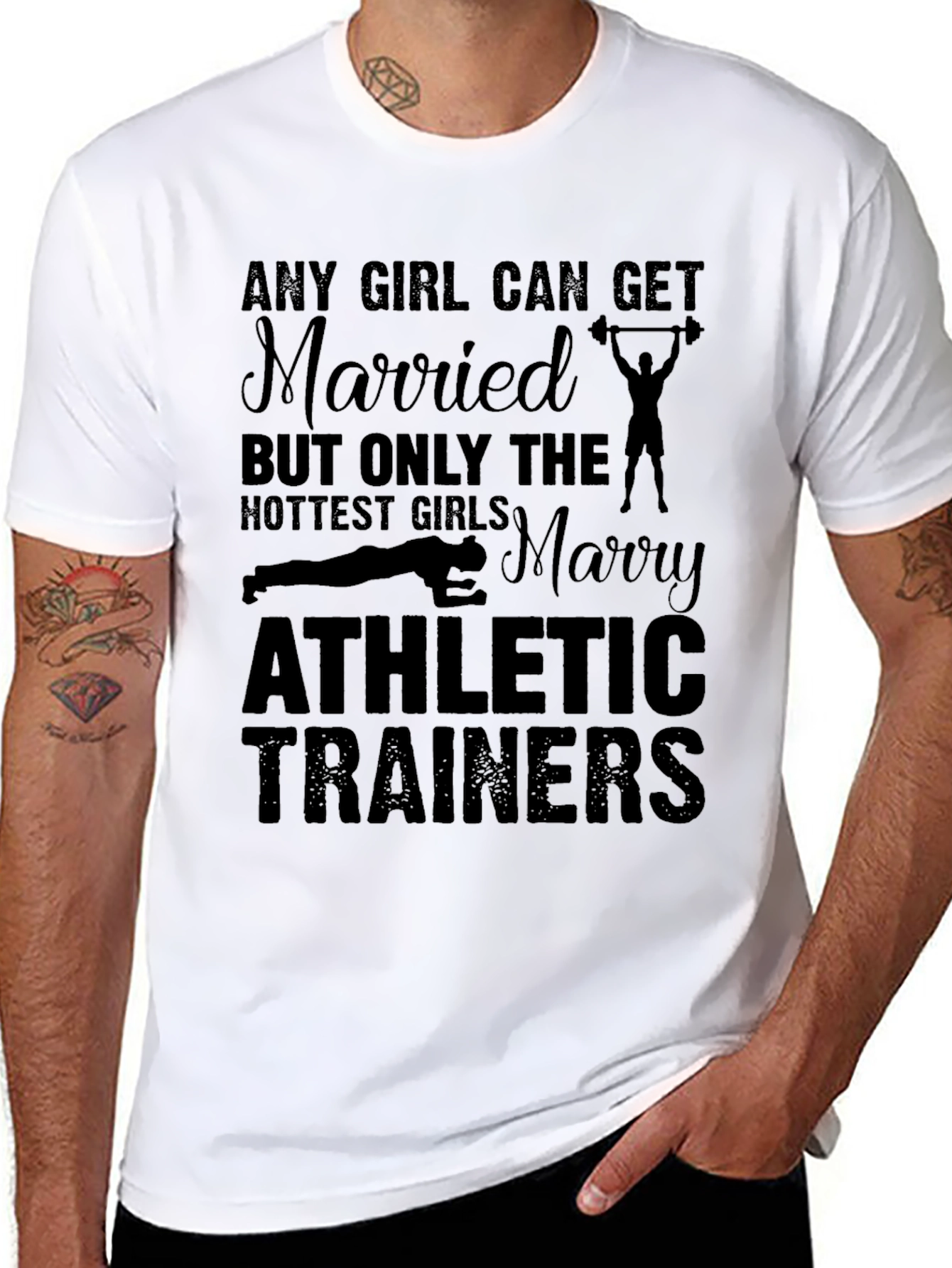 Athletic Trainers T-Shirt - Marry Hottest Girls