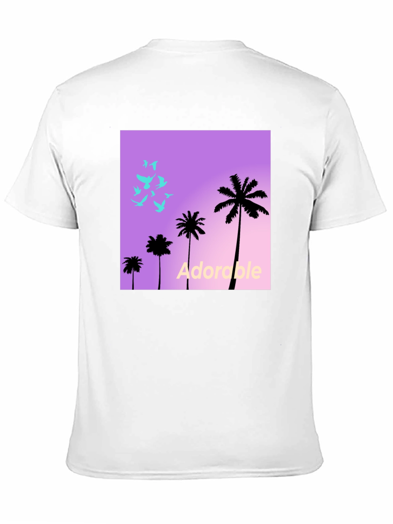 Trendy Palm Tree Graphic T-Shirt