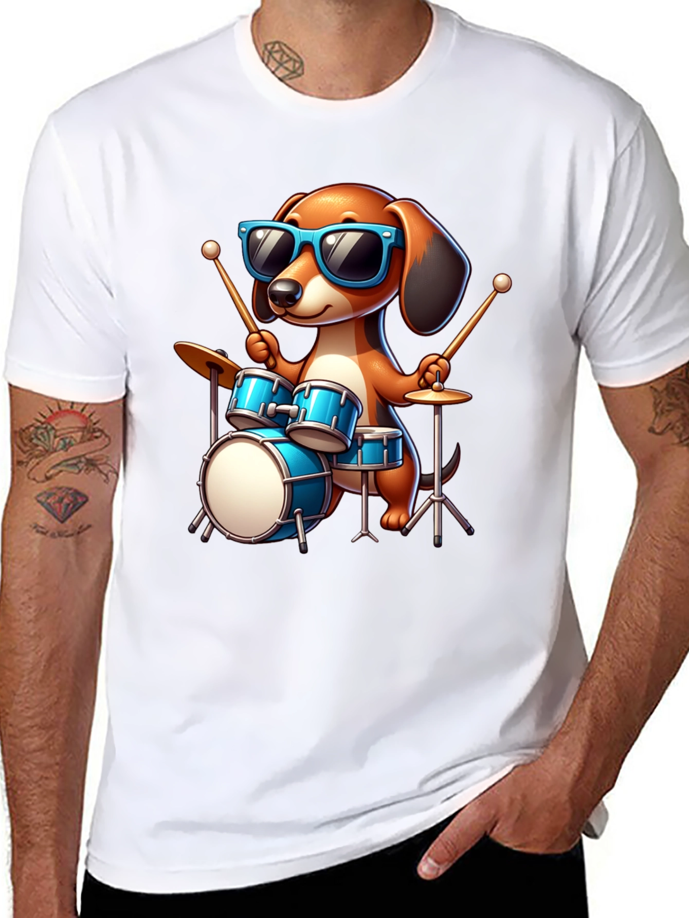 Dog Drummer T-Shirt