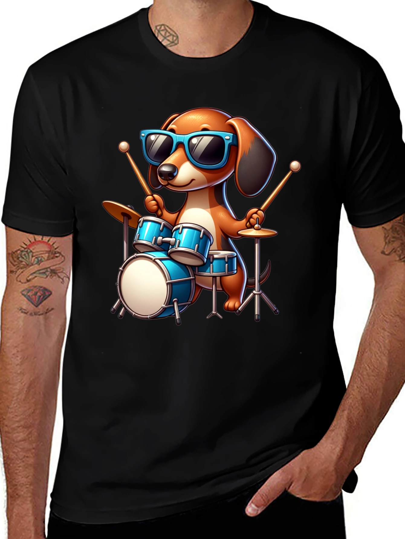 Dog Drummer T-Shirt