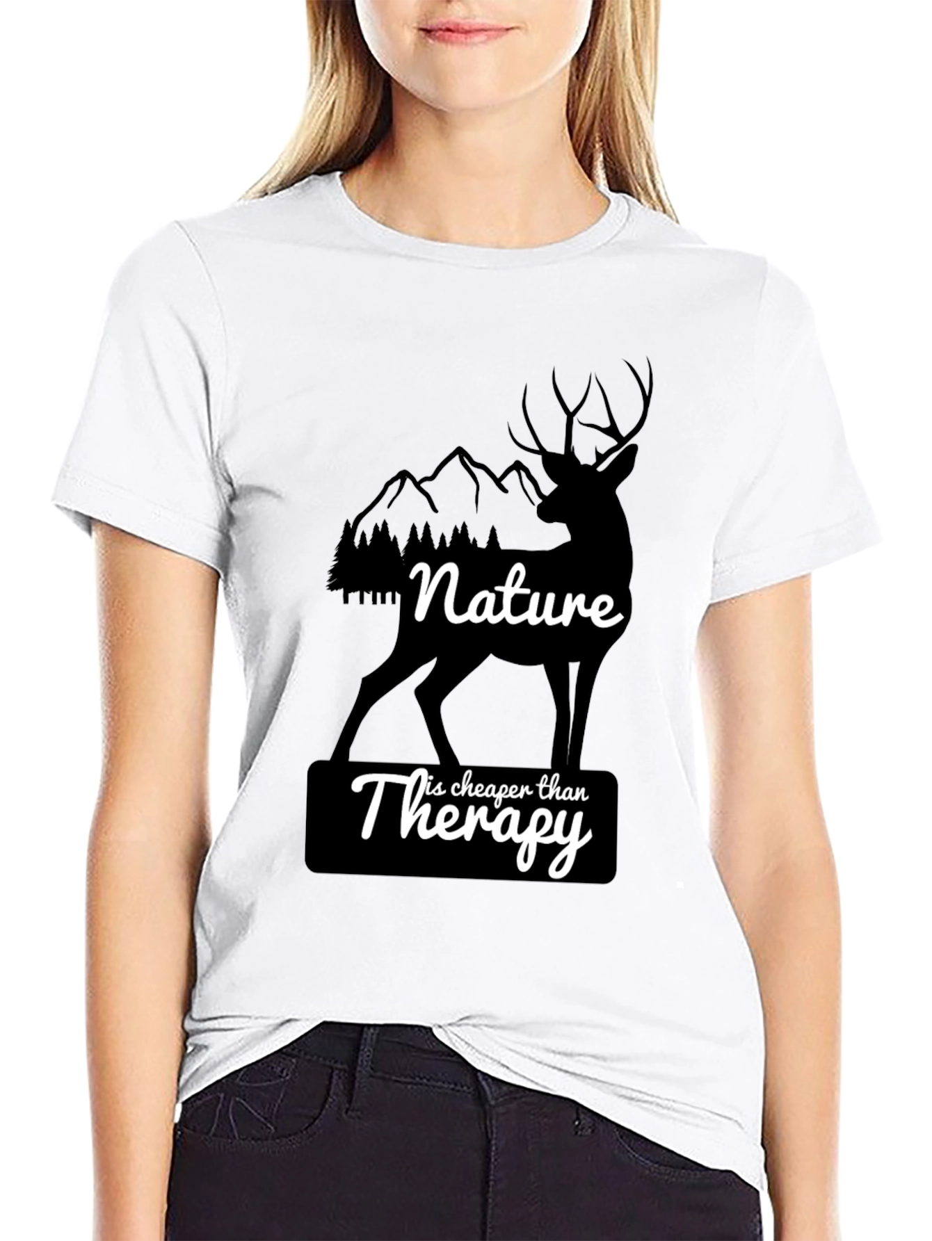 Nature is Cheaper Than Therapy Graphic Tee