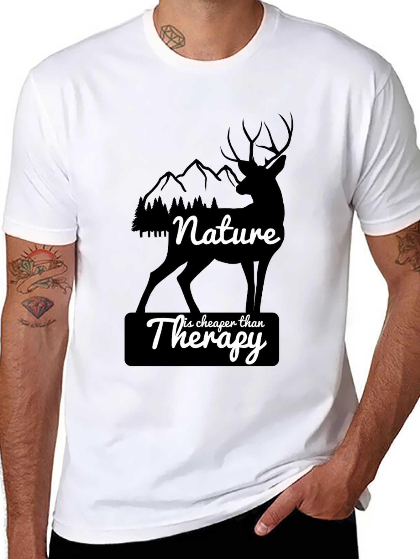 Nature is Cheaper Than Therapy Graphic Tee