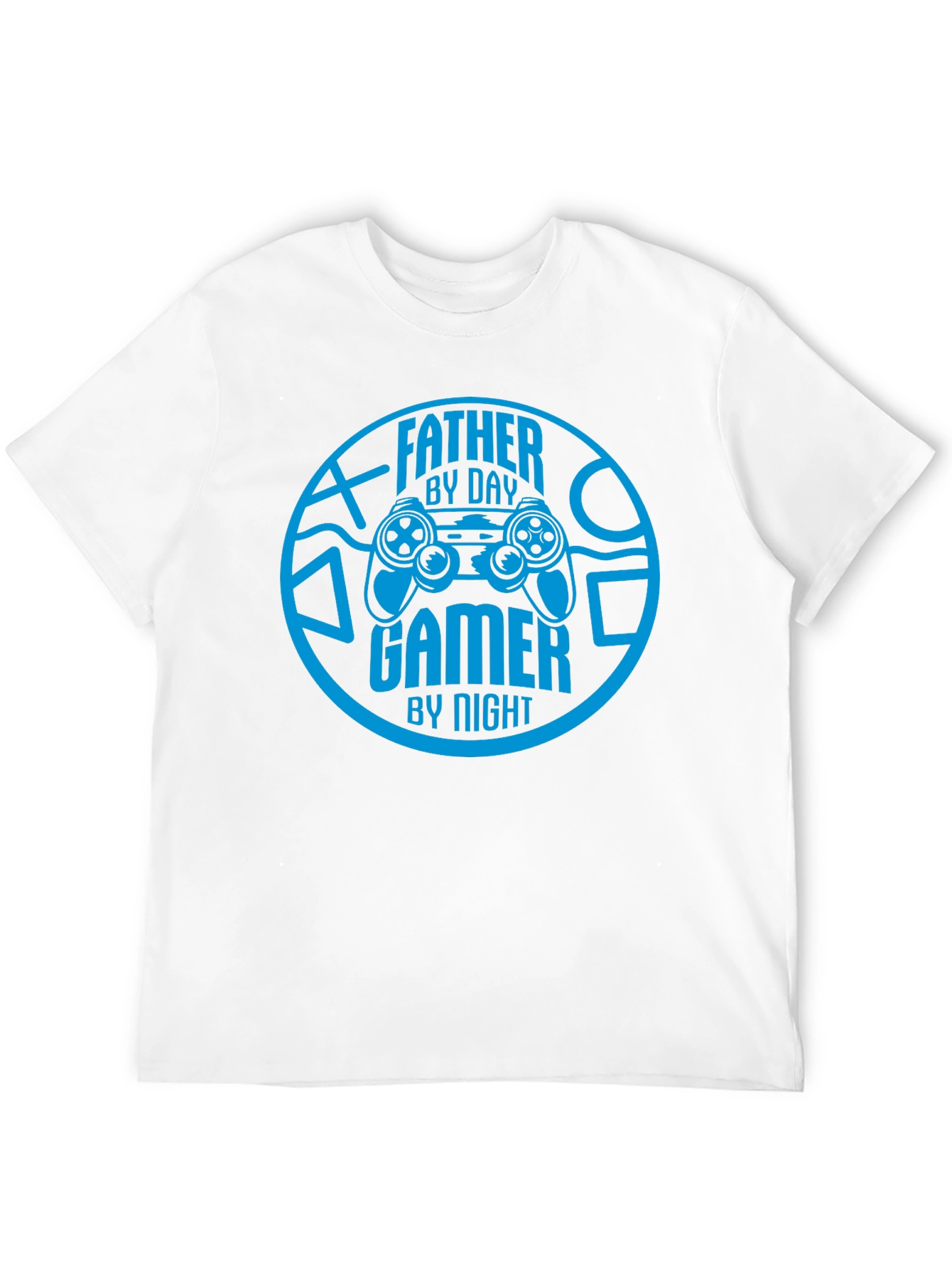 Father By Day Gamer By Night Black T-Shirt