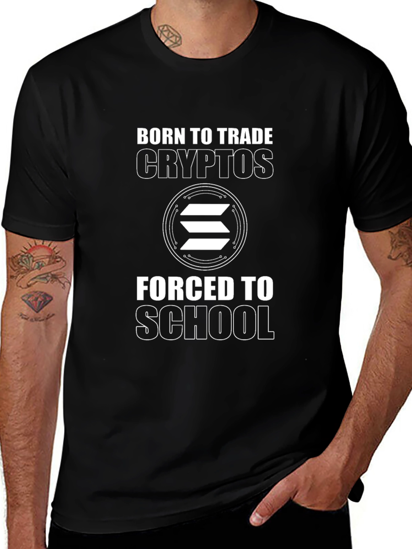Born to Trade Crypto Black T-Shirt