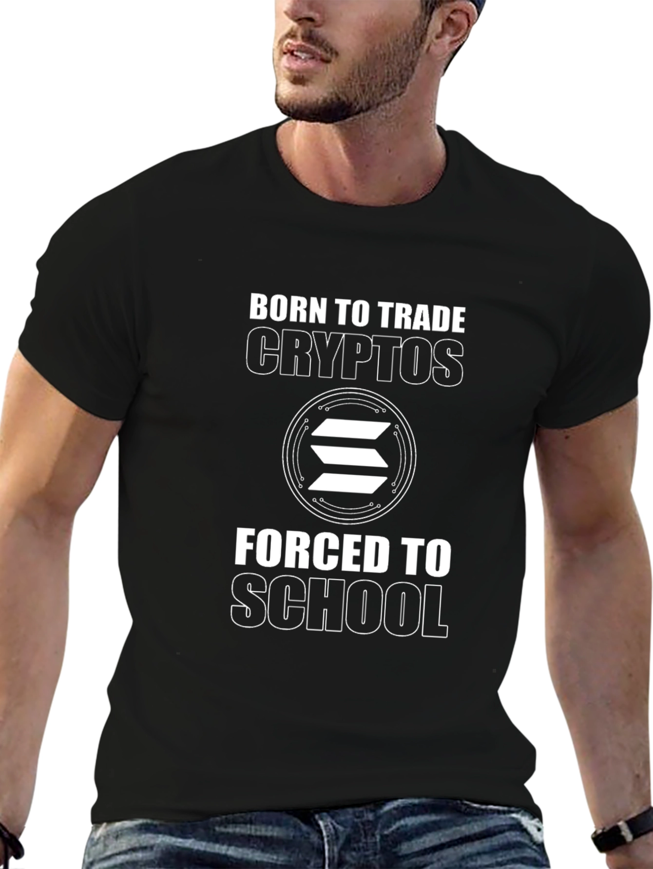 Born to Trade Crypto Black T-Shirt