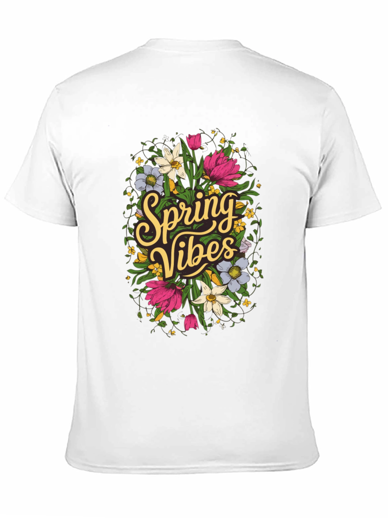 Spring Vibes Floral Graphic T-Shirt