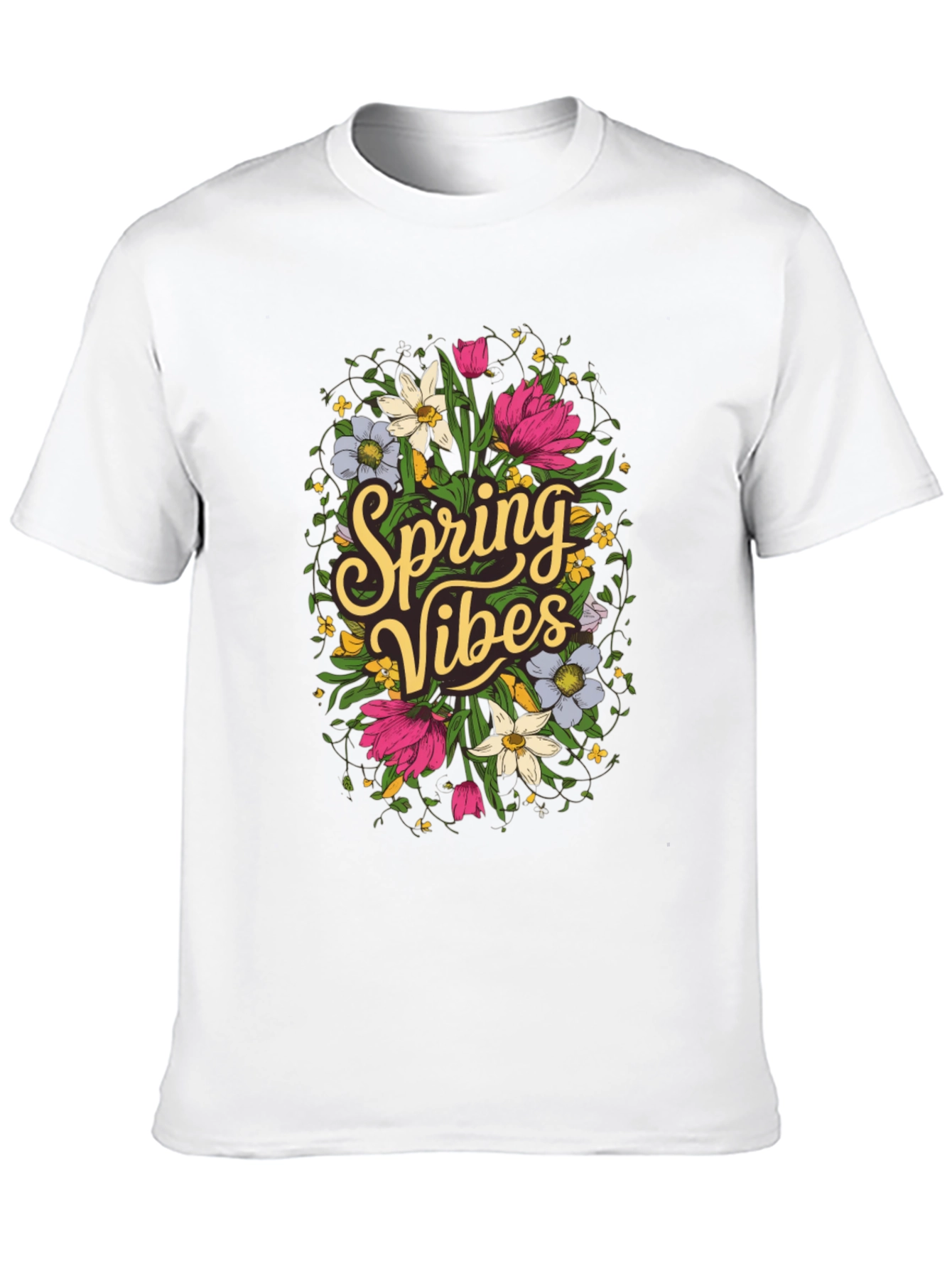 Spring Vibes Floral Graphic T-Shirt