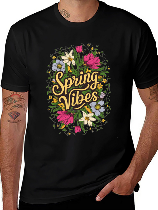Spring Vibes Floral Graphic T-Shirt