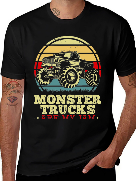 Monster Truck Graphic Tee - Vintage Style