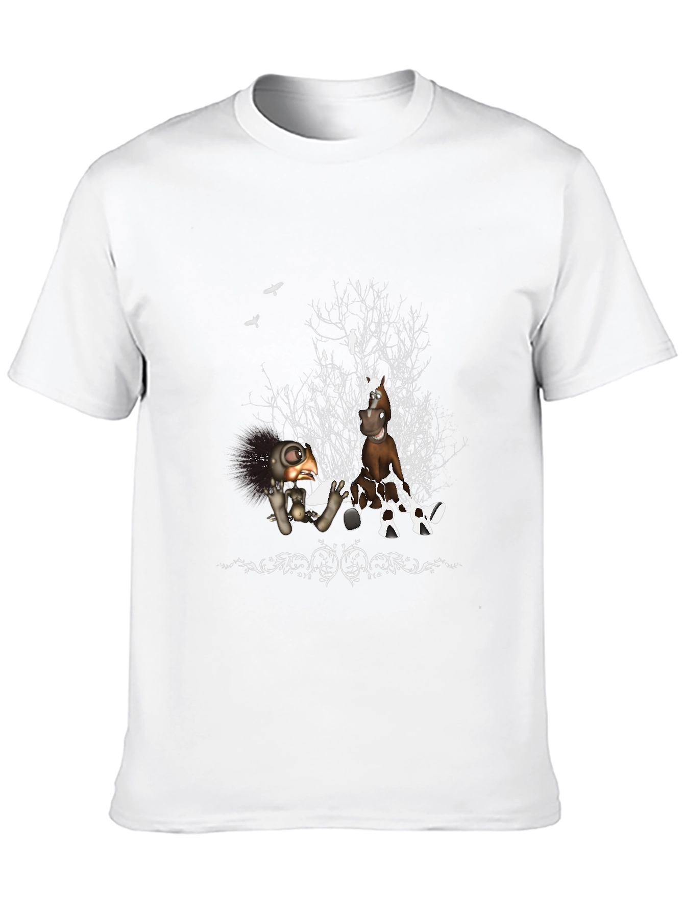 Whimsical Graphic T-Shirt - Dark Humor Design