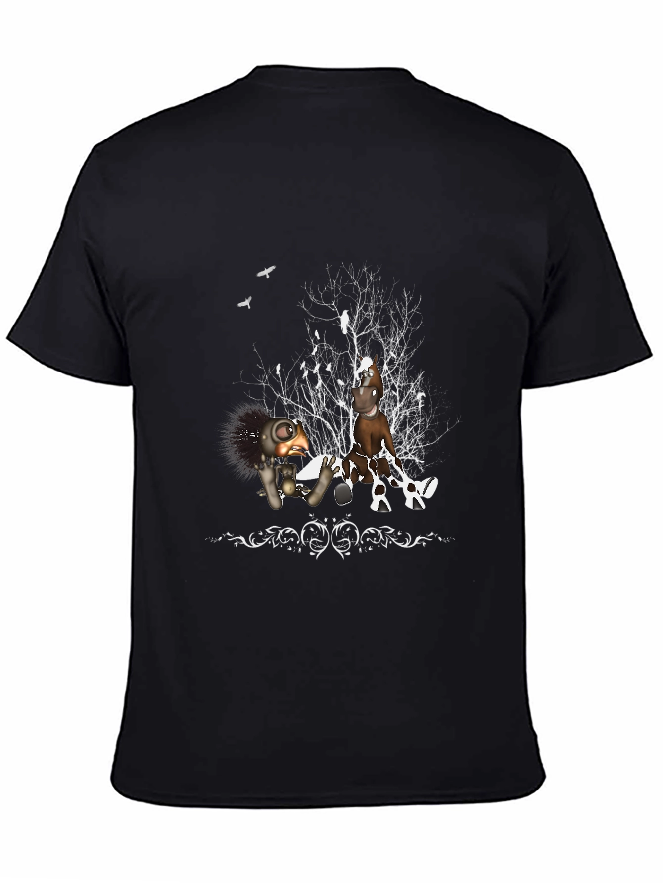 Whimsical Graphic T-Shirt - Dark Humor Design