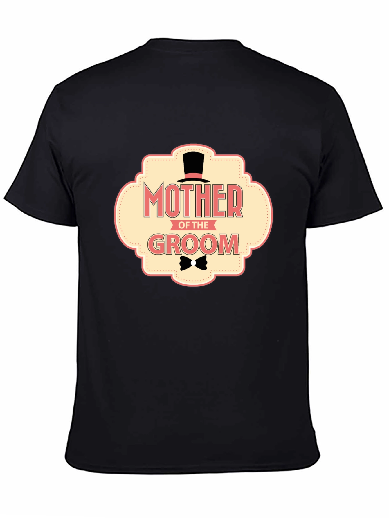 Mother of the Groom T-Shirt Black Wedding Tee