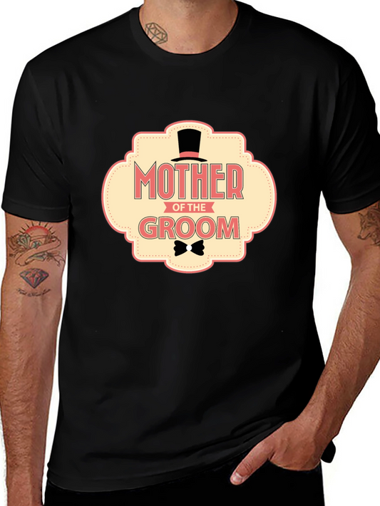 Mother of the Groom T-Shirt Black Wedding Tee