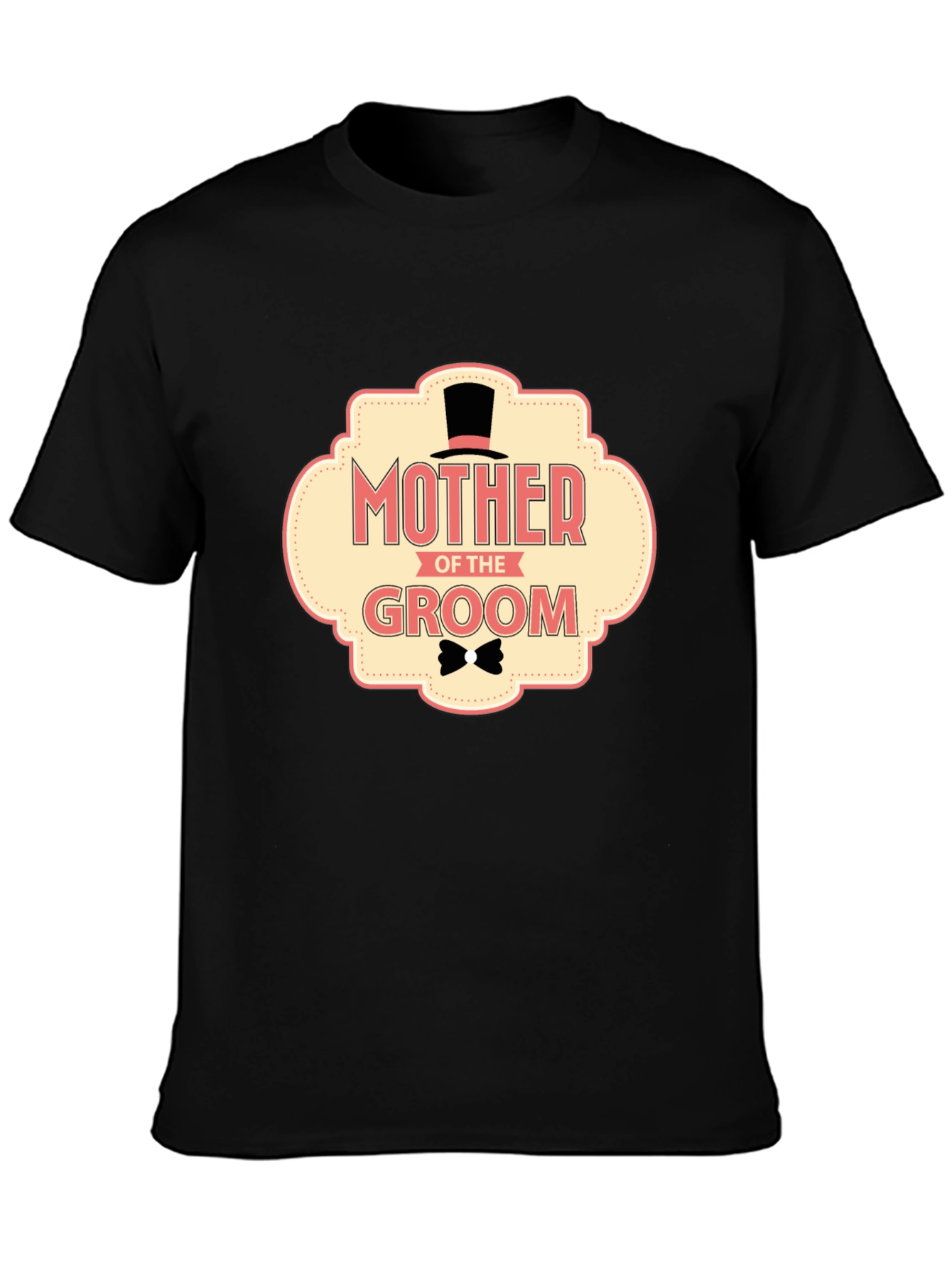 Mother of the Groom T-Shirt Black Wedding Tee