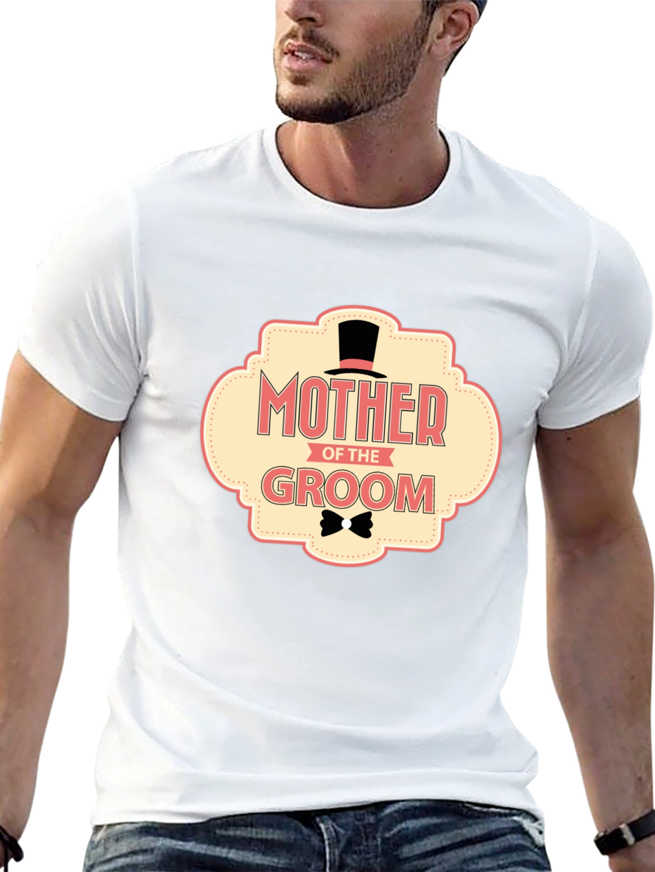 Mother of the Groom T-Shirt Black Wedding Tee