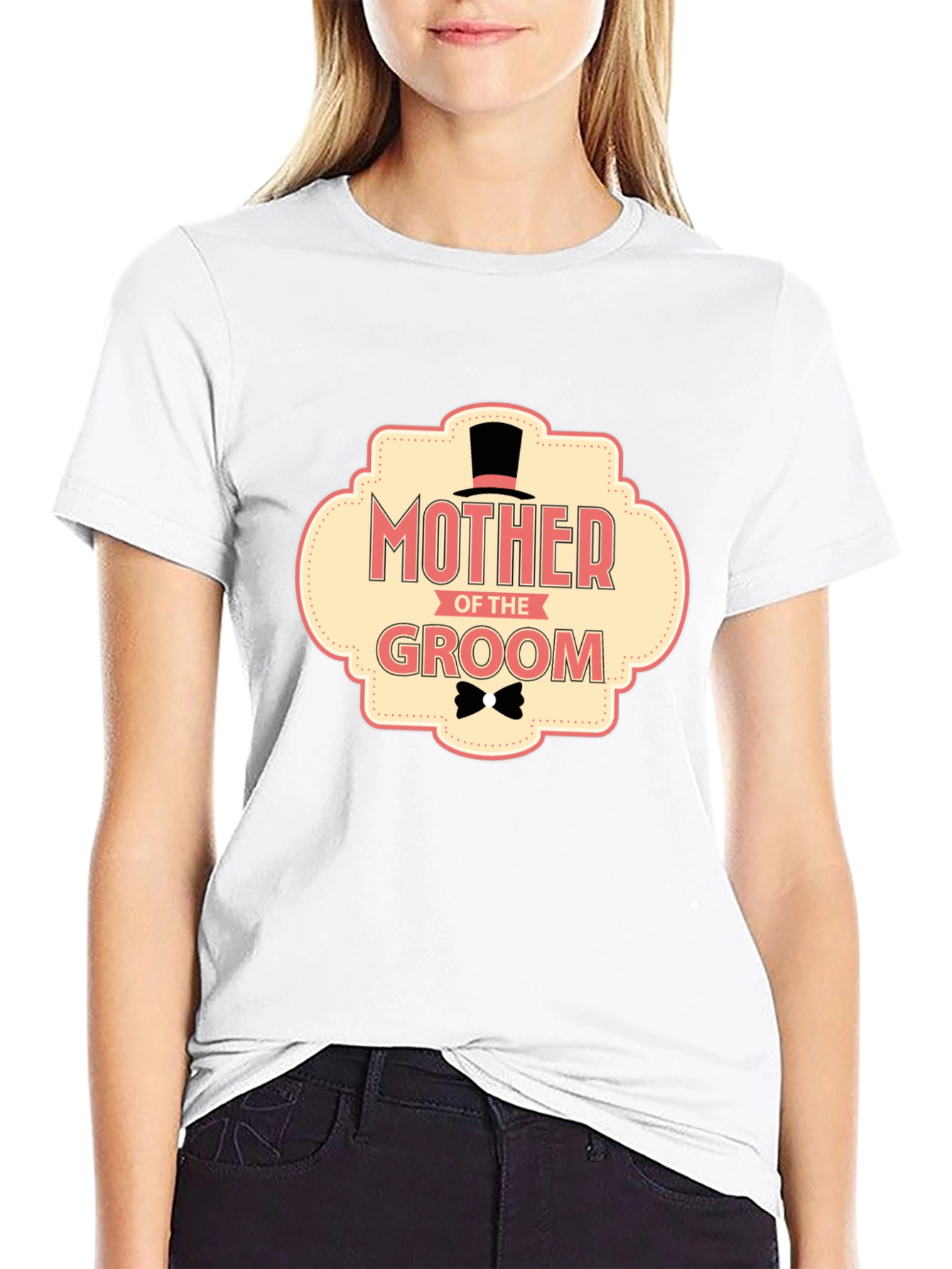 Mother of the Groom T-Shirt Black Wedding Tee