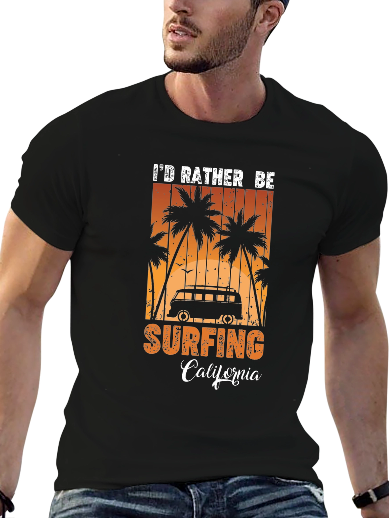 Surfing California Graphic Tee