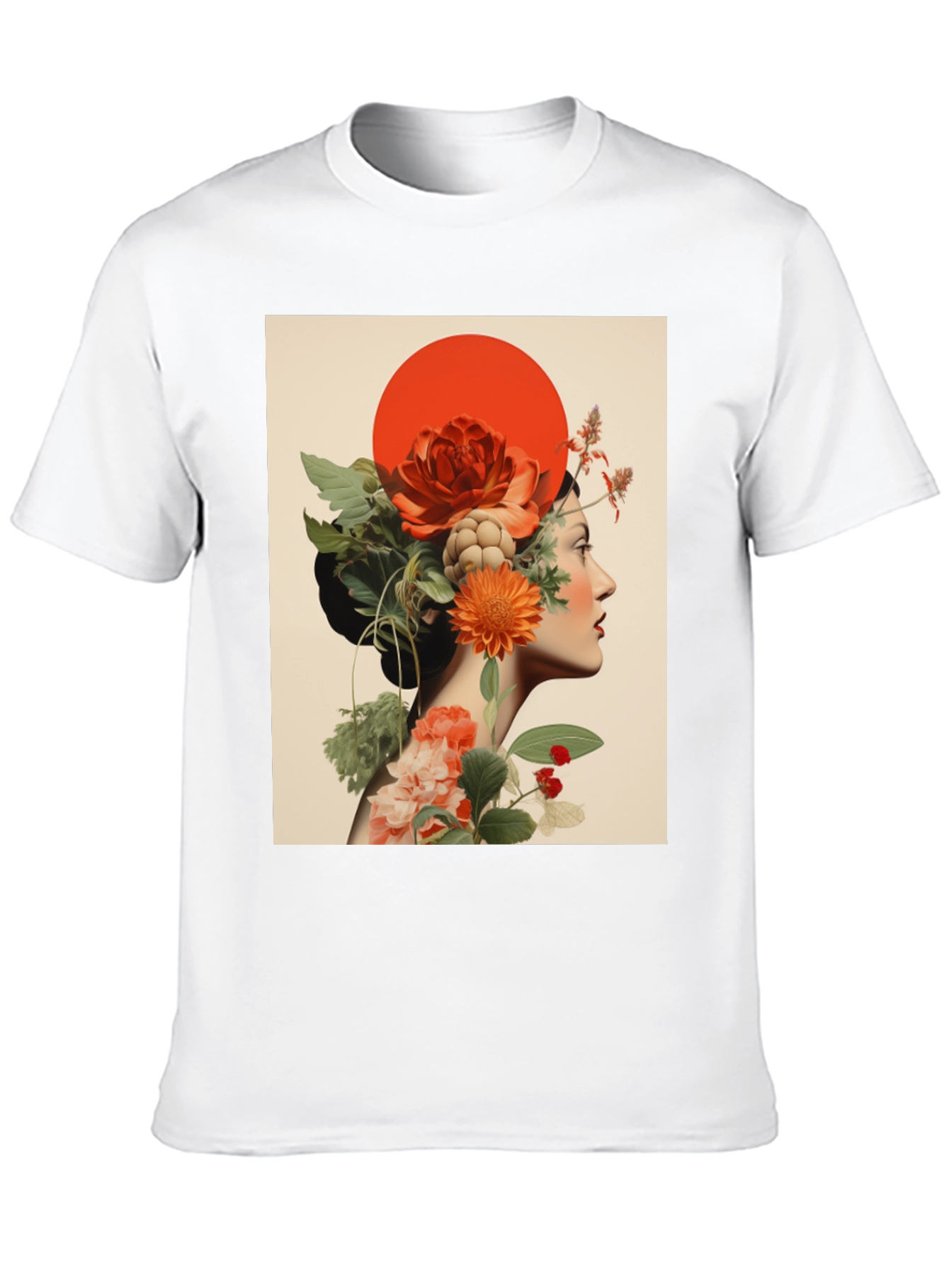 Floral Woman Graphic Tee