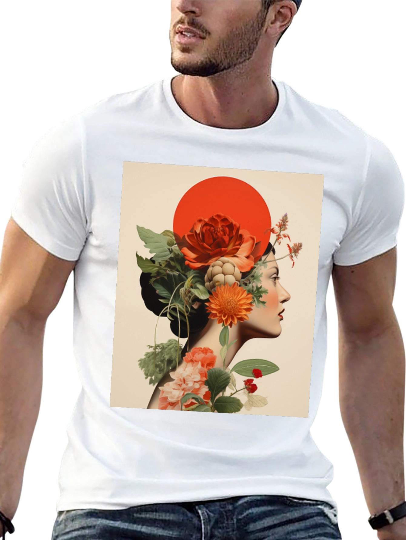 Floral Woman Graphic Tee