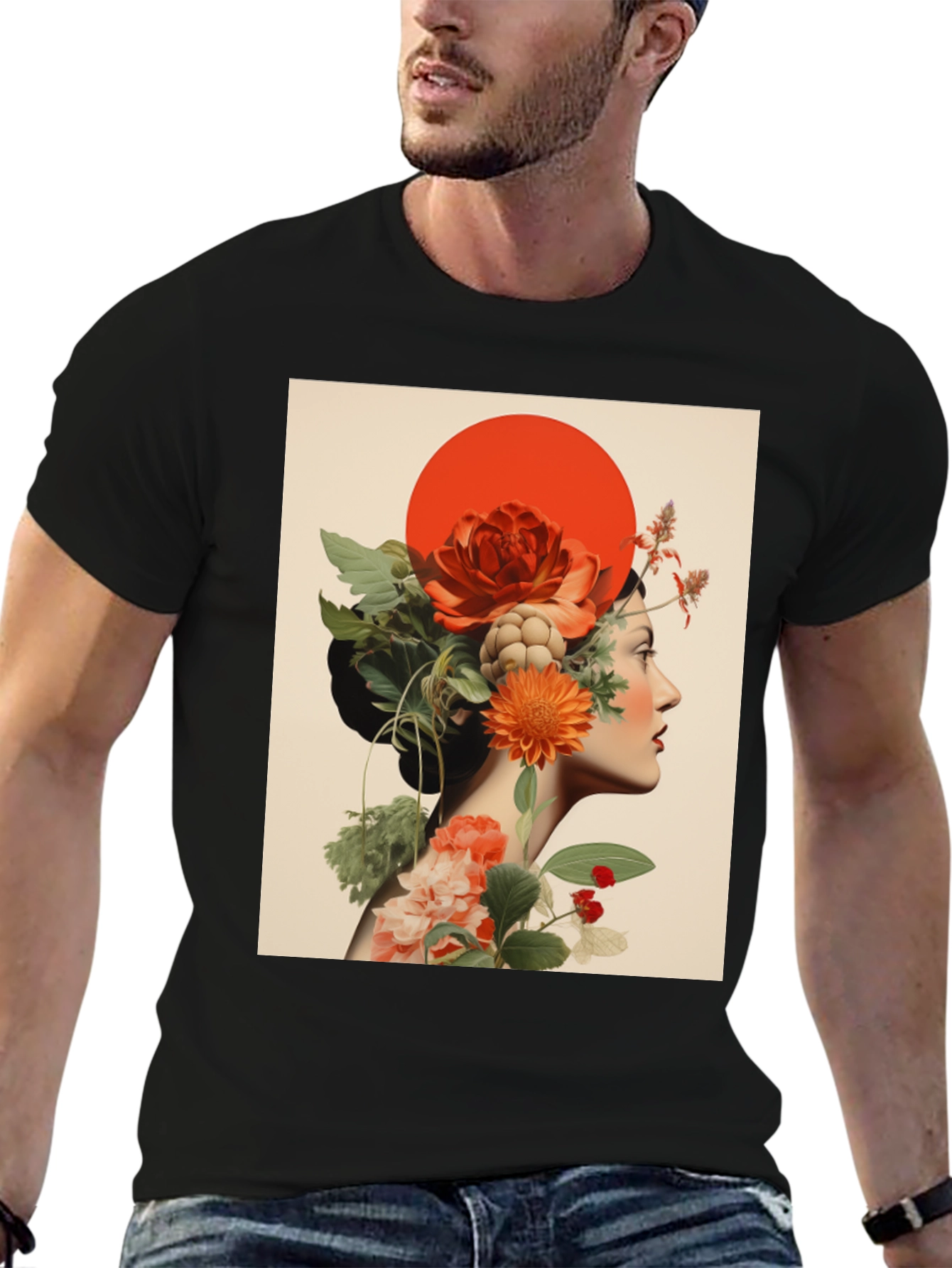 Floral Woman Graphic Tee