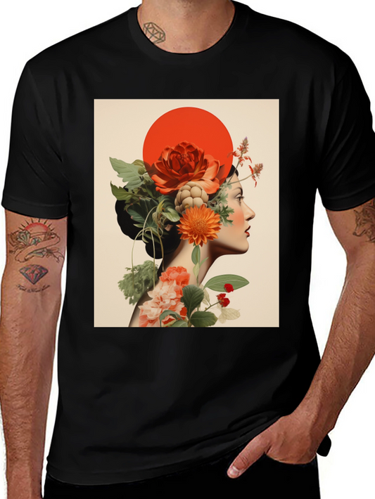 Floral Woman Graphic Tee