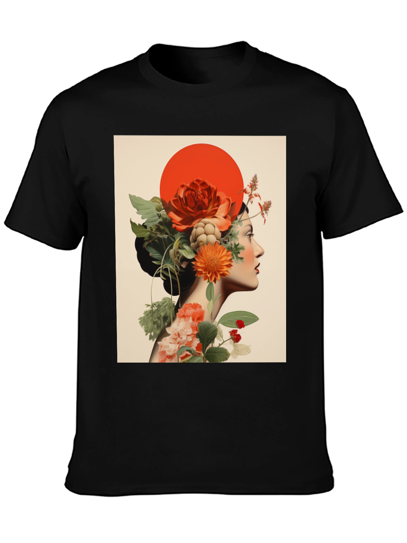 Floral Woman Graphic Tee