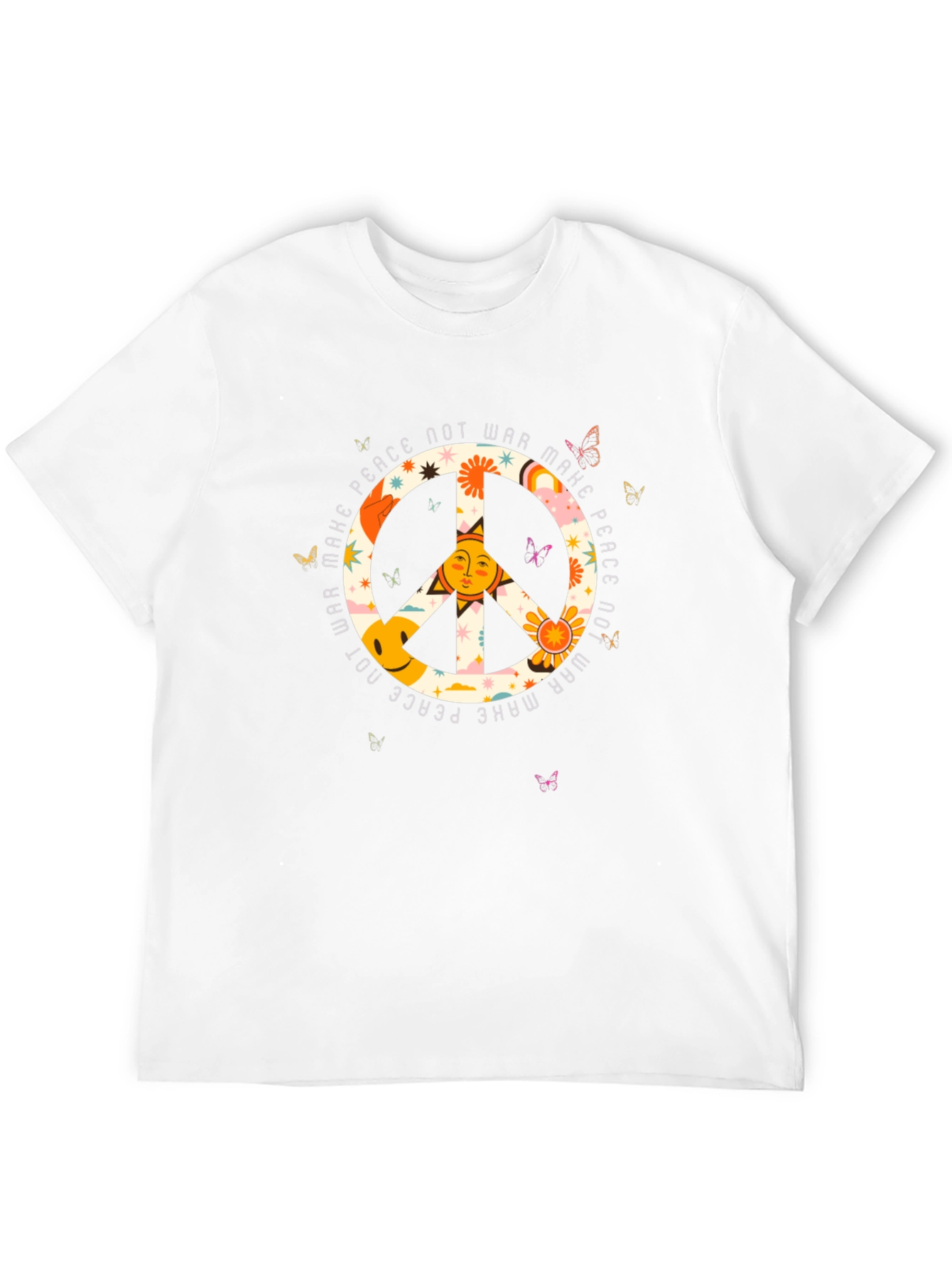 Make Peace Not War T-Shirt - Retro Graphic Tee