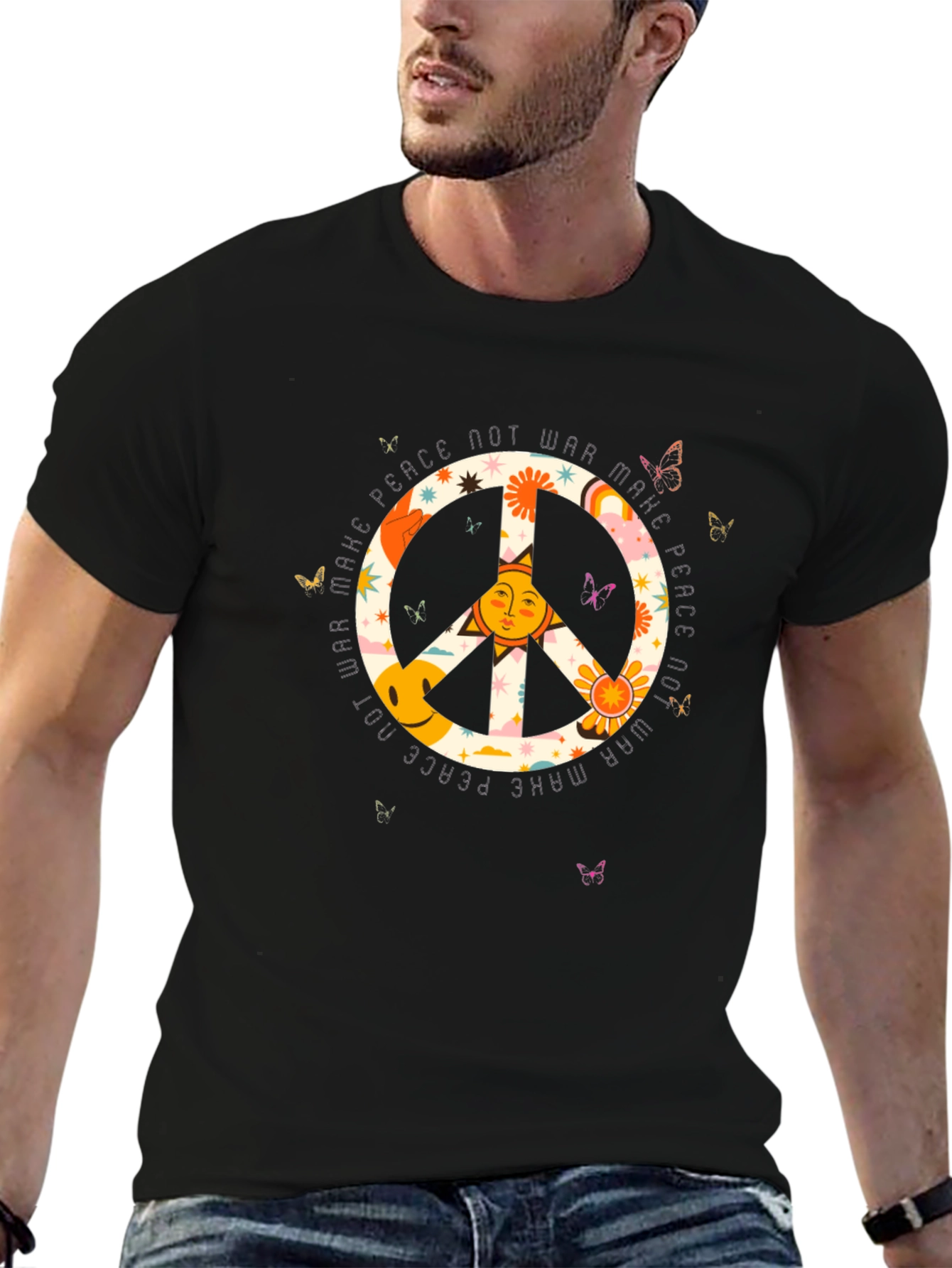 Make Peace Not War T-Shirt - Retro Graphic Tee
