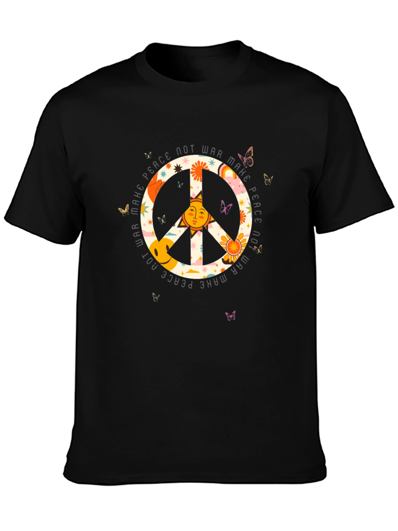 Make Peace Not War T-Shirt - Retro Graphic Tee