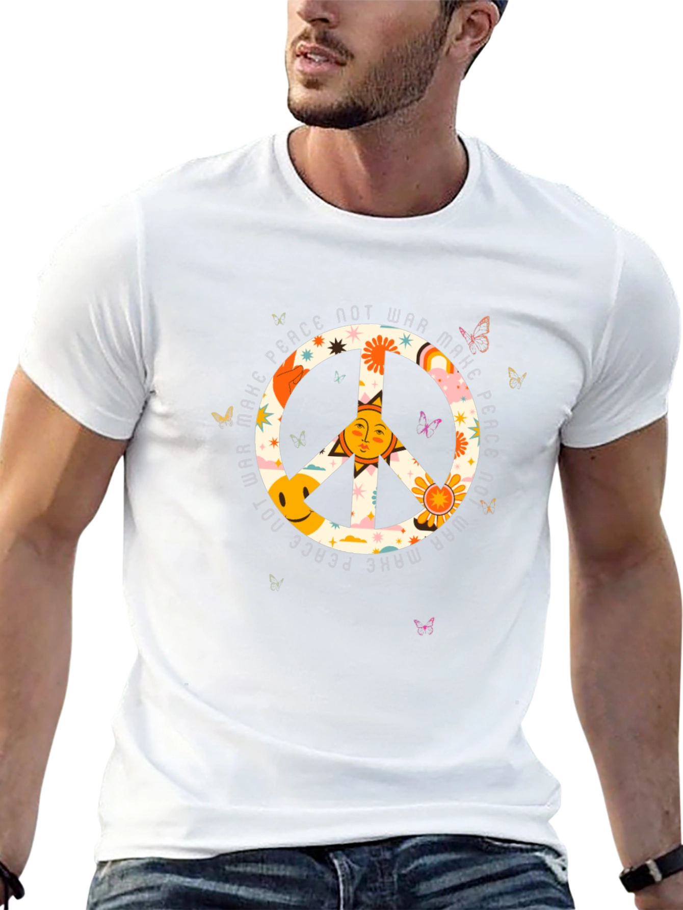 Make Peace Not War T-Shirt - Retro Graphic Tee