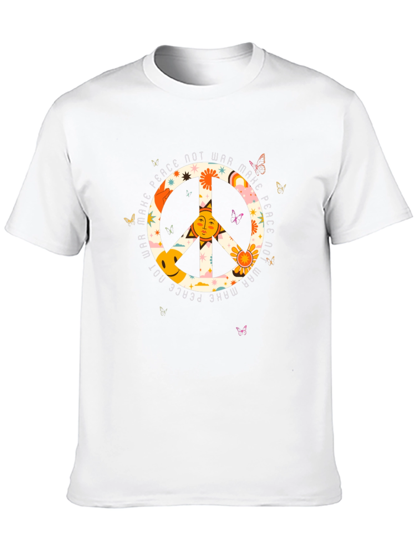 Make Peace Not War T-Shirt - Retro Graphic Tee