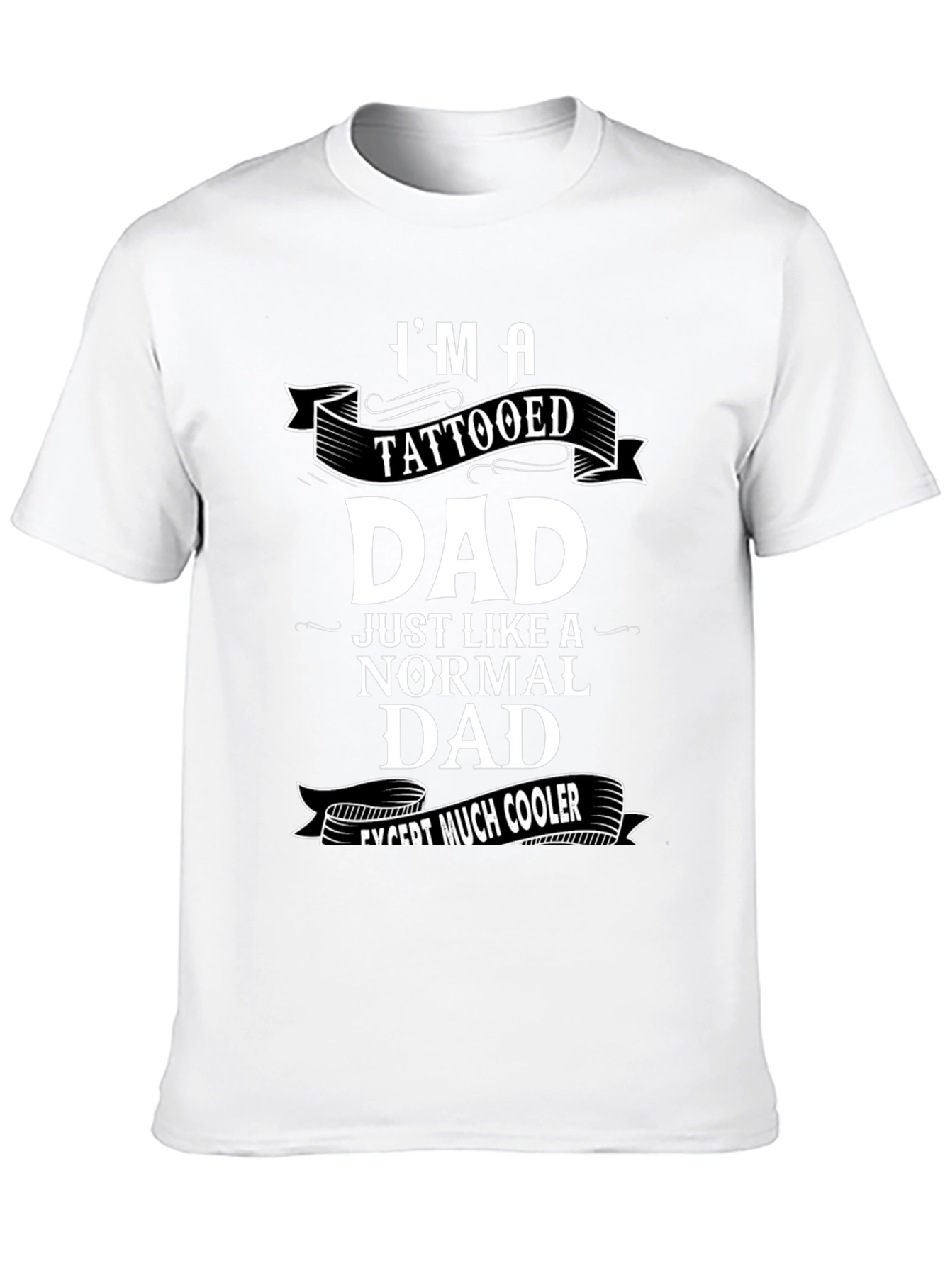 Tattooed Dad Graphic T-Shirt - Cool Fathers Day Tee