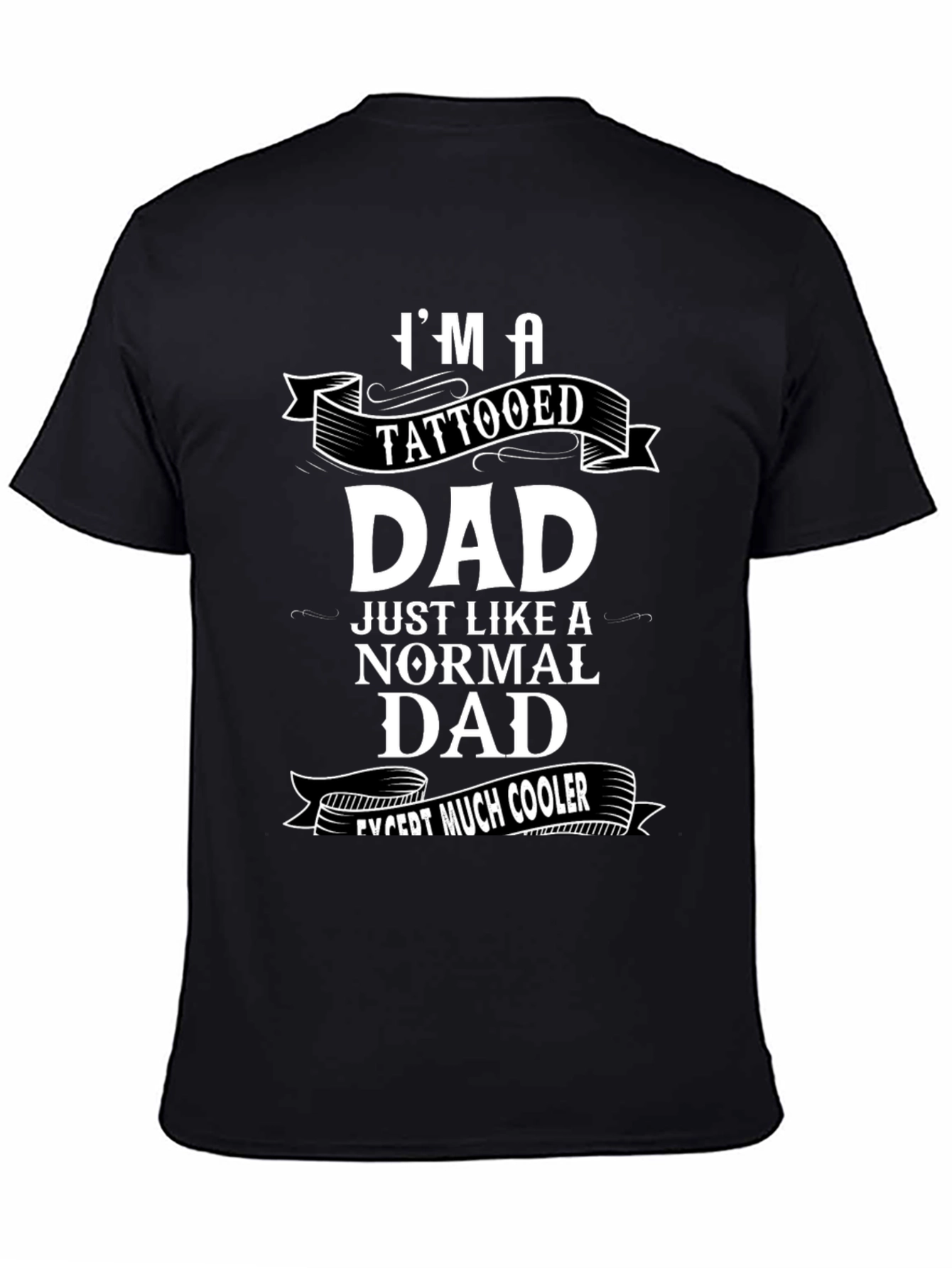 Tattooed Dad Graphic T-Shirt - Cool Fathers Day Tee