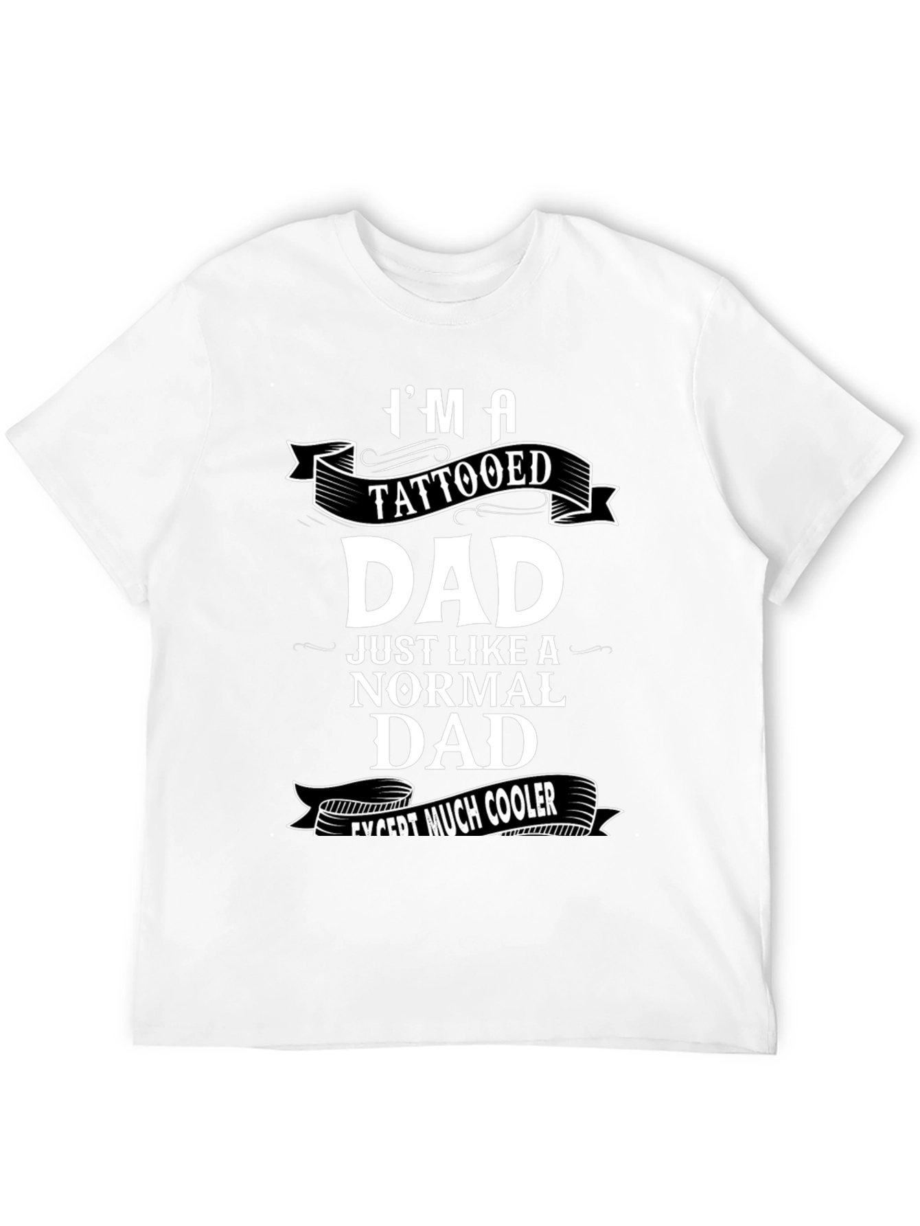 Tattooed Dad Graphic T-Shirt - Cool Fathers Day Tee