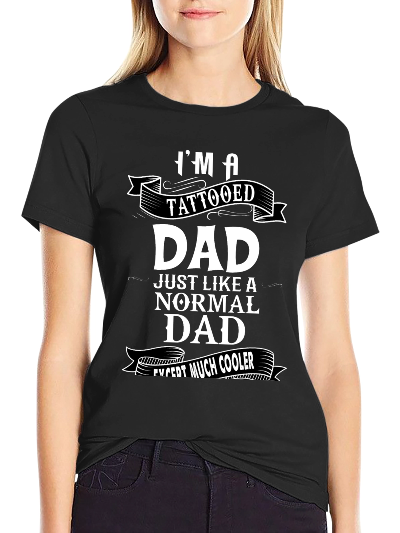 Tattooed Dad Graphic T-Shirt - Cool Fathers Day Tee