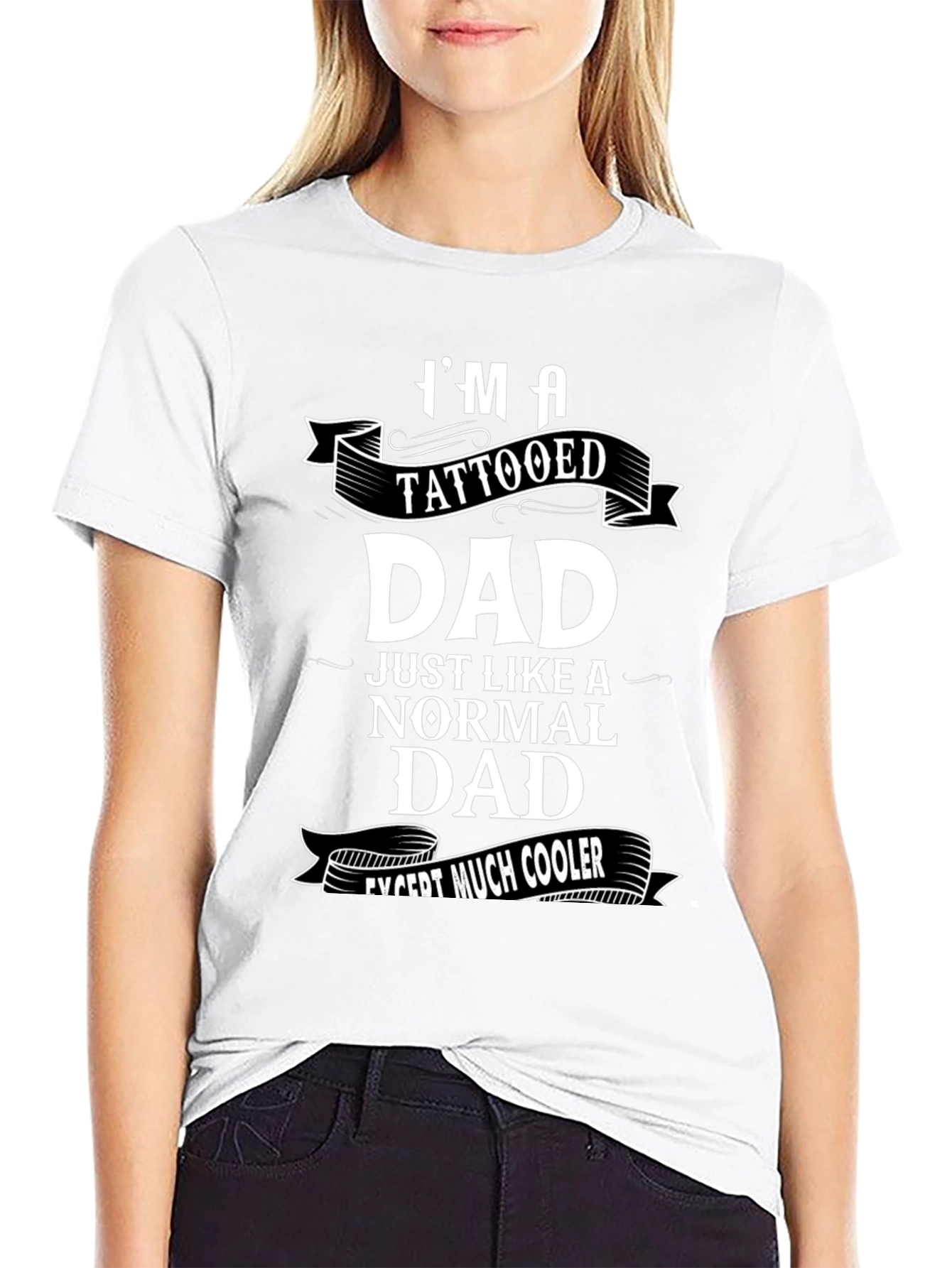 Tattooed Dad Graphic T-Shirt - Cool Fathers Day Tee