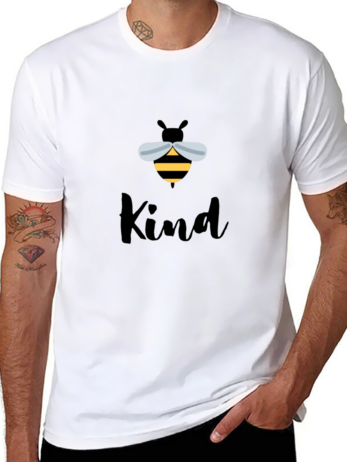 Bee Kind Graphic Tee - Unisex Black T-Shirt